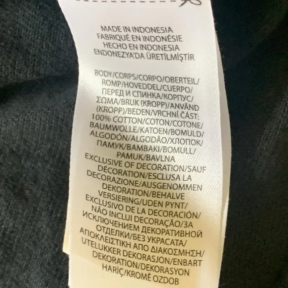 Polo | Ralph Lauren black long sleeve polo shirt size large 14/16 - Picture 6 of 8